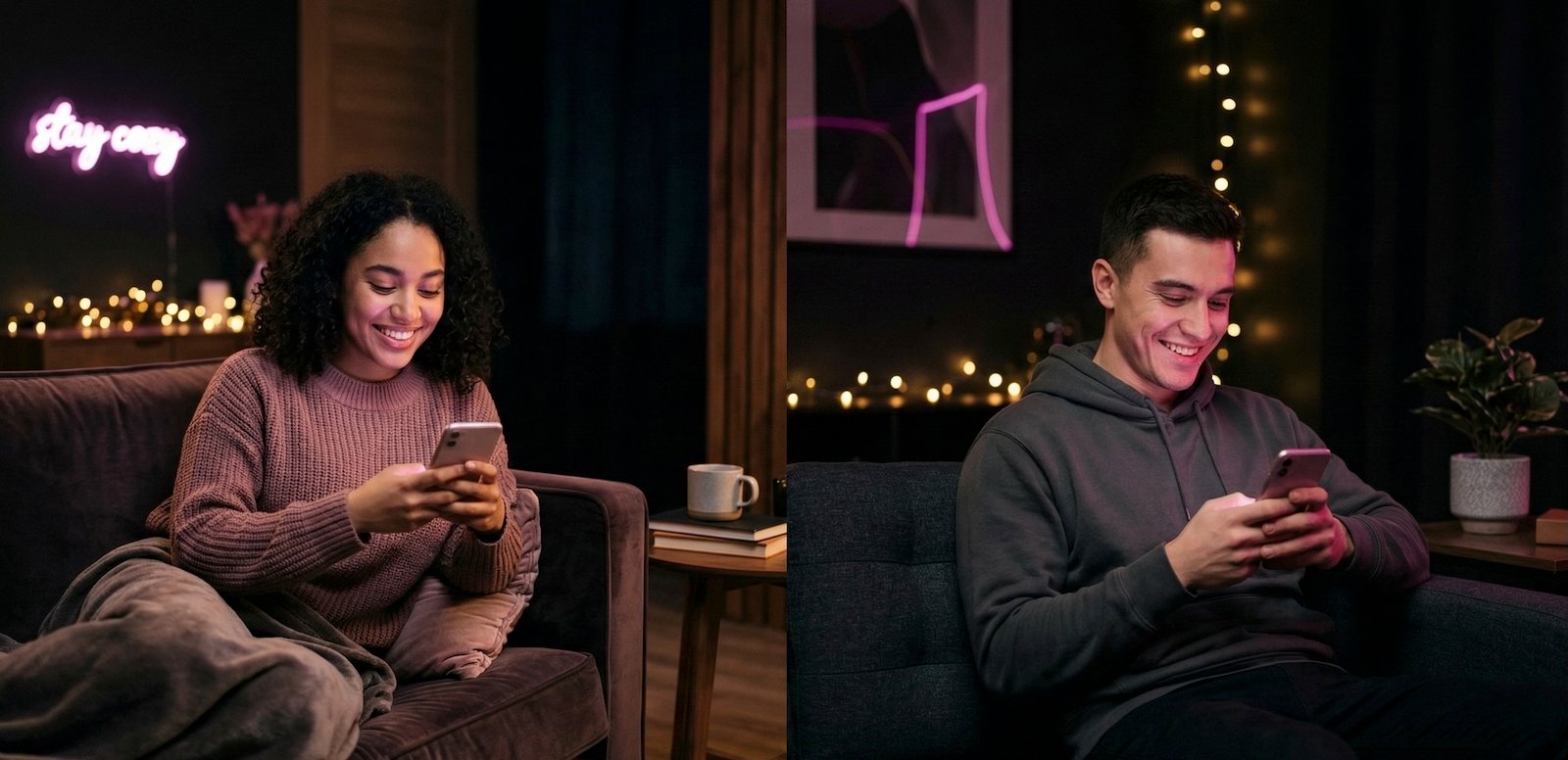 Intimate connection through The Kiss App