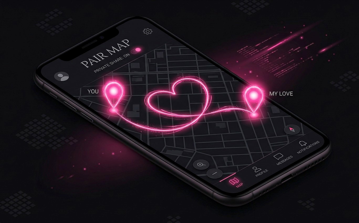 Pair Map with live location sharing